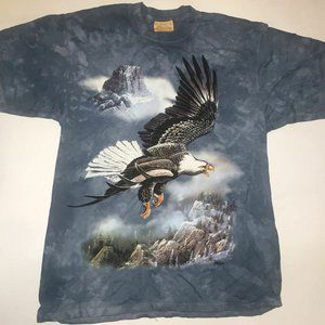 The Mountain Bald Eagle Bird Flying Wing T-Shirt L